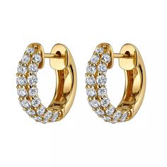 Add some royal flair to your look with our Pave Hoop Earrings! These exaggerated statement pieces come in a vibrant, multicolor design that is sure to turn heads. A must-have for any fashion-forward jewelry collection! Details: 18K gold plated on recycled brass + 3A zirconia gemstones Post in 925 Sterling Silver Inner diameter: 9mm Stack this dainty earring with other Cor Bloom earrings to show others your unique sparkling style. A perfect gift for yourself or someone you care about. Get yours b Flat Back Earrings, Rose Rouge, Geometric Circle, Blue Evil Eye, Gemstone Studs, Earring Sale, Dainty Earrings, Rose Earrings, Pink Opal