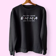 Cool sweatshirts mens, cool sweatshirts for teenage guys, oversized vintage sweatshirt, The One Where Emma Goes To New York Sweatshirt Outfit. The post The One Where Emma Goes To New York Sweatshirt Outfit appeared first on Cool Trendy Tees. Sweatshirt Quotes, Nyc Sweatshirt, New York Sweatshirt, Teenage Guys, Cool Sweatshirts, Trendy Tees, Smash The Patriarchy, Sweatshirts Quotes, Go To New York