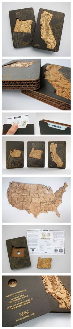 several pictures of different types of wood in various sizes and shapes, including the map