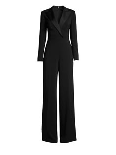 Tuxedo Jumpsuit, Wrap Jumpsuit, Velvet Jumpsuit, Suit Fashion, Mode Vintage, Fashion Wear