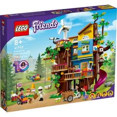 lego friends tree house playset with toys and figures for kids ages 4 - 8