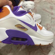 Nike Air Max 90 Ltr 6y Gs New No Box Up For Sale: Nike Air Max 90 Low White Action Grape Orange Purple Dv3607-103 Gs 6y =Women 7.5 Condition: Brand New With Original Box ! Authenticity: All Of Our Products Are 100% Authentic Or Money Back Guaranteed! White Slip-on Running Shoes Fade-resistant, White Slip-on Running Shoes With Fade-resistant, White Fade-resistant Slip-on Running Shoes, Nike Air Max White Jogging Shoes With Branded Insole, White Slip-on Synthetic Basketball Shoes, White Nike Air Max For Jogging With Air Cushioning, White Synthetic Nike Air Max For Light Sports, White Low-top Nike Air Max For Jogging, White Air Max Cushioned Sneakers