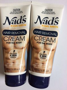 Nad's For Men Body Hair Removal Cream 6.8 oz (Pack Of 2 Tubes) For The Bodyg Effective on Coarse Hair With Soothing Aloe Vera Nad's® For Men Hair Removal Cream is an extra strength, fast acting hair removal product specifically designed to suit the needs of male hair & skin.  It's perfect for removing unwanted body hair from the chest, back, legs and arms.  Nad's Hair Removal Cream work to dissolve even the thickest unwanted hair in just minutes. To use, simply apply a generous layer of cream to Natural Hair Removal Remedies, Upper Lip Hair, Underarm Hair Removal, Mole Removal, Unwanted Facial Hair, Body Hair Removal, Lip Hair, Hair Removal Cream, Coarse Hair