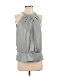 Calvin Klein Sleeveless Blouse Size: X-Small Tops - used. 100% POLYESTER | Calvin Klein Sleeveless Blouse: Silver Tops - Size X-Small Affordable Sleeveless Calvin Klein Tops, Silver Tops, Sleeveless Blouse, Sleeveless Top, Calvin Klein, Women Handbags, Womens Tops, Clothes