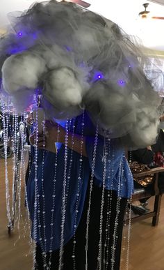 Thunder Outfit, Cloud Dress, Rain And Thunder, Sesame Street Birthday Party, Sesame Street Birthday