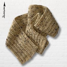 Handmade Crochet Scarf For Men In A Beige Tweed Color And Simple Design. Nwt. 100% Acrylic Width: 5" Length: 50" Crochet Scarf For Men, Tweed Crochet, Crochet Mens Scarf, Scarf For Men, Scarf Men, Tan Brown, Handmade Crochet, Crochet Scarf, Simple Design