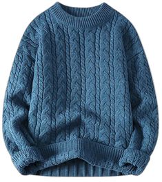 Chunky Pullover Sweater, Mens Pullover Sweater, Sweater Trends, Sweater Jumper, Warm Sweaters, Sweaters Online, Pullover Men, Jumper Sweater, Quality Fashion