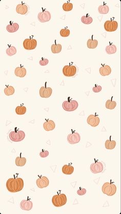 an image of many pumpkins on a white background with different shapes and sizes in the middle