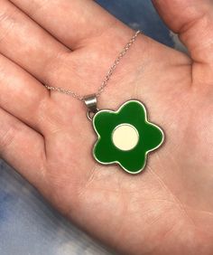 This is a super cute vintage flower charm that is on a silver chain with a lobster claw, so it is adjustable :) Charm Necklaces, Lobster Claws, Green Flower, Flower Charm, Green Flowers, Flower Necklace, Vintage Flowers, Lobster Claw, Charm Necklace