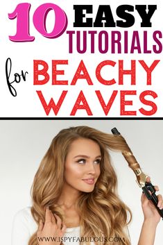 How To Get The Wavy Hair Look, How To Get Beachy Waves For Long Hair, How To Curl Hair With Wand Waves, How To Make Beach Wave Curls, Waves In Hair How To Get, Best Wave Hair Tool, Beachy Wave Hairstyles, How To Style Beach Waves Long Hair, Beachwaves Hairstyles Long Hair