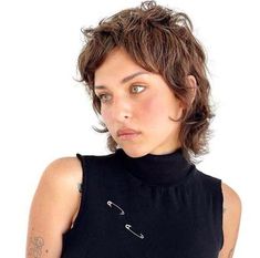 Top 30 Short Layered Hairstyles 2024 – Fresh Looks for Women Micro Shag Pixie, Micro Fringe Shag, Micro Mullet, Fringe Mullet, Mod Haircut Women, Mod Mullet, 60s Mod Hair, Queer Mullet, Short Tomboy Haircut