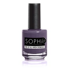 FEETured Attraction is a purple-grey with a matte finish! This advanced water-based formula is virtually odorless, cruelty-free, & vegan. Finally, nail polish that leaves nails healthy and doesn’t cause them to yellow or become brittle. Non-toxic & SOPHisticated nail polish at a competitive retail! For Best Wear: Use with SOPHi PRIME + SHINE + SEAL System for maximum durability, using a blow dryer on low heat between coats to help polish set. *Since SOPHi does not contain harsh chemicals, it doe Leaves Nails, Nontoxic Nail Polish, Hair Dryer Set, Nails Healthy, Paint Nail, Purple Nail Polish, Vegan Nail Polish, Nail Polish Trends, Brittle Nails