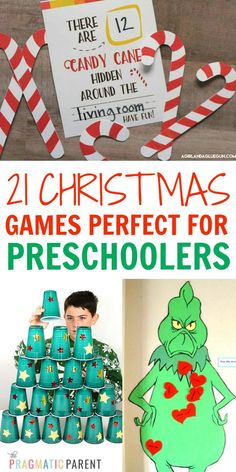 christmas games perfect for preschoolers to play in the holiday season with their favorite characters