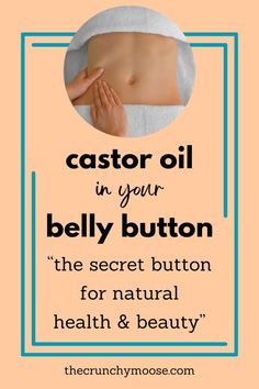 Want the secret button for natural health & beauty?? Look no further than your belly button!  I've done castor oil packs. I've put castor oil on my hair. I've washed my face with castor oil. I've used castor oil to thicken my eyelashes.   But when I saw videos of people putting castor oil in their button before bed & praising the results, I thought "say what??!!"  So I tried it. I put castor oil in my belly button.  how to put castor oil in your belly button for naval pulling Castor Oil Pulling, Naval Oiling Castor Oil, Castor Oil Weight Flat Belly, Castor Oil Packs Weight Flat Belly, Castor Oil On Face Overnight, Castor Oil On Face, Castor Oil In Belly Button Benefits, Uses For Castor Oil, Castor Oil Benefits Skin