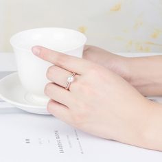 Fashion Element: Moon Style: Affordable luxury style White Open Ring With Ring Detail, White Moonstone Open Ring, Minimalist White Diamond Open Ring, Elegant White Open Couple Rings, Minimalist Open Ring In Pearl White, White Moon-shaped Crystal Promise Ring, White Diamond Open Ring With Metal Band, White Pearl Open Ring, Elegant White Moonstone Open Ring