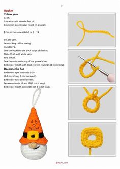 the instructions for crocheted halloween decorations