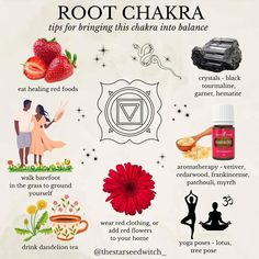 @mysticwitchofthemoon on Instagram: “Root chakra by @thestarseedwitch_ . . . . #wiccansofinstagram #witchlife #witchesofinstagram #witch #witchcraft #wicca #wiccan #pagan…” Chakra Guide, The Root Chakra, Subtle Bodies, Chakra Health, Root Chakra Healing, Dandelion Tea, Chakra Activation, Chakra Balance