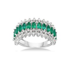 Amarante Ring - WG - Belmont Sparkle Emerald Jewelry, Marquise Cut, Emerald Diamond, Gold Material, Precious Metals, Semiprecious Stones, Precious Stones, Loose Gemstones, Gold Jewelry