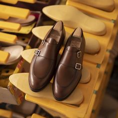 Double monk strap 80735 in brown Vegano. Featuring a single leather sole in a refined Goodyear welt-construction and calf lining. Double Monk Strap Shoes, Cordovan Shoes, Double Monk Strap, Men's Shoes Accessories, Bespoke Shoes, Monk Strap Shoes, Exclusive Shoes, Gentleman Style, Goodyear Welt