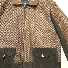 Material: Suede, LambskinStyle: JacketColor: Multi Brown model: smr-500 Pocket Jacket, Two Tone, Boutique