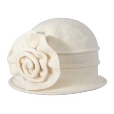 PRICES MAY VARY. 100% wool vintage winter hat, highly resilient, soft to the touch, providing head comfort and warm in cold weather. Inspired by the 1920s vintage cloche hat for women, decorated with a stitched (NOT glued) flower accent, more elegant and feminine look, go well with your dressy clothes. Can be stuffed into your handbag or suitcase easily, when needed it can regain its shape to wear. For easy travel or moving between events. This classy wool bucket hat is perfect for formal occasi 1950s Tea Party, 1920s Vintage Dresses, 1920s Hats, Wool Bucket Hat, Dressy Clothes, Winter Bucket Hat, 1920s Vintage, Dress Winter, Cloche Hat