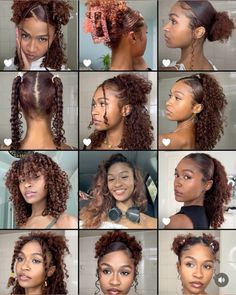 Curly Hair Styles Pictures, Curly Cute Hairstyles Natural Curls, Hairstyles With Natural Curly Hair, Curly Hairstyles No Braids, Natural Hair Styles Black Women Short, Short Hair Two Braids, Short Hair Braids Hairstyles, Hairstyles For Short Hair Curly Black, Curly Girl Hairstyles Black