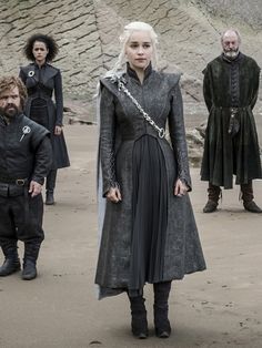 game of thrones characters standing in the sand