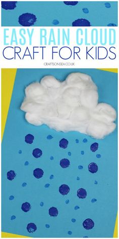 an easy cloud craft for kids to make