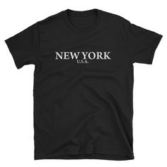 New York USA Short-Sleeve Unisex T-Shirt Price: 20.00 #sweetshirt Czech Beer, Dark Heather Color, Church Gifts, Usa Shorts, Funny Tshirt, The Double, Pilsner, Direct To Garment Printer, Perfect Shirt