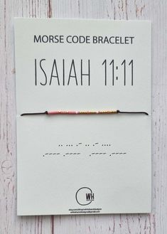 "MORSE CODE bracelet with a hidden message. Choose your own custom numbers! Morse code bracelets make thoughtful gifts for family and friends. Can be worn alone or stacked with multiple pieces. Perfect gift for minimalists, simple thing lovers. From the beginning of 19th century Morse code is a method of sending text messages by keying in a series of electronic pulses, usually represented as a short pulse (called a \"dot\") and a long pulse (a \"dash\"). But now this is a great way to wear a bra Christian Morse Code Bracelet, Morse Code Bracelet Messages, Secret Message Jewelry, Morse Code Bracelets, Code Bracelets, Code Morse, Bracelet Message, Jewelry Making Business, Send Text Message