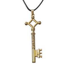 PRICES MAY VARY. Material: the necklace is made of high quality zinc alloy, hypoallergenic, lead and nickel free. Size: the key pendant size is about 0.8*2.6 inch, the badge pendant size is 1.3*1 inch, length of necklace rope chain is 17.7+2 inch. Design: The necklace pendant image of the AOT is Eren's Key in the Japanese anime AOT. We designed this anime necklace with the hope that it will be with you as a protector. Be a brave and caring person Occasion: The Shingeki No Kyojin necklace is very Gold Metal Jewelry For Cosplay, Fantasy Style Gold Necklace For Cosplay, Fantasy Gold Necklace For Cosplay, Gold Key Pendant Jewelry, Anime Necklace, Eren Key Necklace, Caring Person, Wings Of Freedom, Pirates Of The Caribbean Pendant