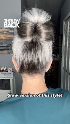 Upstyles For Fine Hair, Messy Medium Hair, Short Hair Top Knot, Fine Hair Updo, Easy Bun Hairstyles For Long Hair, Mom Hair, Easy Bun, Easy Bun Hairstyles, Hair Bun Tutorial