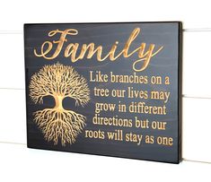 a family like branches on a tree our lives may grow in different directions but our roots will stay as one