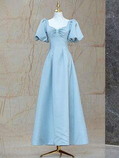 Blue Satin Pearl Long Prom Dress Champagne Homecoming Dresses, Yellow Homecoming Dresses, Color Perla, Purple Homecoming Dress, Burgundy Homecoming Dresses, Grey Prom Dress, Green Homecoming Dresses, White Homecoming Dresses, Pink Homecoming Dress