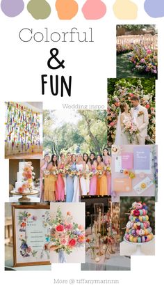 Wedding Planning. Colorful Wedding Mood Board. Colorful Wedding Ideas. Wedding Planning Inspo. Colorful Wedding Theme. Bright Wedding Palette, Wedding Decorations Colorful, Wedding Colors Bright, Colorful Wedding Theme, Colorful Wedding Decorations, Wedding Schemes, Bright Wedding Colors