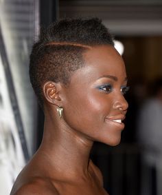 Tapered Fro, 2022 Hairstyles, Mohawk Styles, Lupita Nyong'o, Short Afro