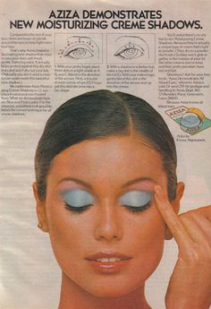 Vintage Makeup Ads, 60s Makeup, Makeup Ads, Cute Eyeshadow Looks