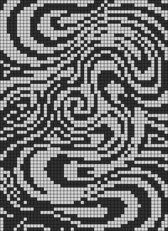 an abstract black and white pattern made up of squares