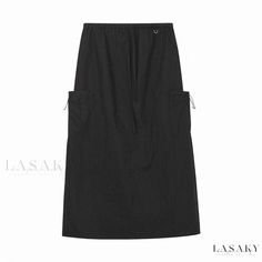 Lasaky - Chic Wrap-Around Skirt with Adjustable Strap and Convenient Pocket Long Wrap Dress, Classic Skirts, Wrap Around Skirt, Long Skirts For Women, Half Skirt, Outwear Jackets, Long Style, Skirt Design, Skirts With Pockets