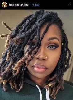 Loc Bob, Black Locs, Loc Nation, Quick And Easy Hairstyles, Short Locs Hairstyles, Hairstyles For Girls