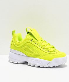 Fila Disruptor Ii, Fila Disruptor, Fila Disruptors, Shoes Yellow, Fila Shoes, Yellow Shoes, Raf Simons, Dream Shoes