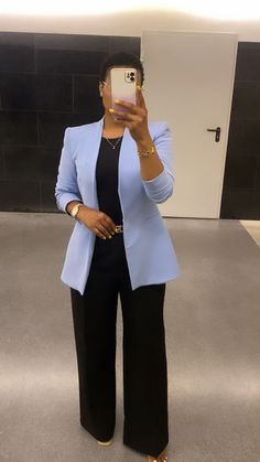 Black Women Conference Outfit, Professional Classy Outfits, Slacks For Women Formal, Professor Work Outfit, Corporate Black Outfit, Womens Black Slacks Outfit, Formal Outfit For Office Women, Pastor Outfit Women, Business Chic Plus Size