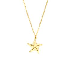 Description: 14k Solid Gold Mini Small Starfish Pendant Necklace - Minimalist Item No.: Bon1964 Metal Type: 14k Solid Gold Metal Color: Yellow Gold Measurement: 16"-18" Adjustable Length Chain. Millimeter: 0.80 Gauge: 060 Closure: 5.0m Spring Ring Average Weight (G): 0.99 Brand New Gold Starfish Clavicle Chain Necklace, Dainty Gold Starfish Necklace, Yellow Gold Starfish Necklace As Gift, Yellow Gold Star Necklaces With Starfish Charm, 14k Yellow Gold Starfish Jewelry, 14k Gold Starfish-shaped Jewelry, Elegant Yellow Gold Necklaces With Starfish Charm, Elegant Yellow Gold Necklace With Starfish Charm, Elegant Yellow Gold Starfish Necklace