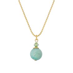 Sweet and simple, this semi-precious turquoise pendant necklace will be a dainty favorite in your collection. Sweet and simple, this semi-precious turquoise pendant necklace will be a dainty favorite in your collection. Pendant length: 0.9 in. Chain length: 18 in. Clasp: spring ring Metal: alloy Plating: gold tone Finish: polished Material: turquoise Not appropriate for children 14 years old and younger. Size: One Size. Color: Blue. Gender: female. Age Group: adult. Material: Gold Plate. Turquoise Necklace With Gemstone Beads And Round Pendant, Turquoise Necklace With Round Gemstone Beads Pendant, Turquoise Charm Necklaces With Round Beads As Gifts, Turquoise Necklaces With Round Gemstone Pendant, Turquoise Necklace With Round Gemstone Pendant, Turquoise Necklaces With Gemstone Beads, Turquoise Teardrop Pendant Necklace With Gemstone Beads, Turquoise Teardrop Pendant Necklace For Healing, Turquoise Beaded Necklace With Delicate Chain As Gift