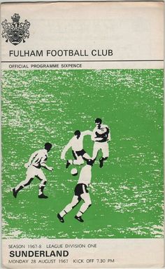 an advertisement for a football match with players in green and white playing on the field