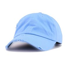 This Sky dad hat is great for when you’re wearing lighter fits. When Navy and Royal Blue just don’t cut it, this color is a great one to go with. Made from durable cotton with pinpoint distressing to give it a vintage flair, which we highly recommend in the dad hat style. We’ve searched high and low for the best premium basics in the country and this is it. High in quality at the right price. This dad hat sacrifices nothing. A favorite at Hat Heaven headquarters for a myriad of reasons, we can’t Cute Adjustable Light Blue Hat, Light Blue One Size Baseball Cap, Blue Washed Cap, Washed Blue Cotton Cap, Bucket Hats Baby Blue, World Baseball Classic, Blue Logo, 47 Brand, New Era 59fifty