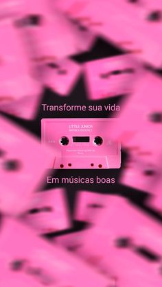 an audio cassette with the words transforme sua via