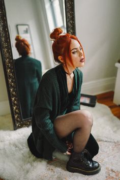 Paprika Adore Hair Color, Grunge Outfits Punk, Paprika Hair Color, Hair Color Ideas Trending, Summer Grunge Outfits, Outfits Punk, Modern Day Witch, Luanna Perez, Summer Grunge