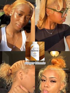 Hair Print Dye, White Hair Dye On Black Women, Light Skin Hair Dye Ideas, Blond Hair Dye Black Women, Honey Brown And Honey Blonde Hair, Dye Hair Ideas For Black Women, Hair Color Ideas On Natural Hair, Natural Hair Colours Ideas Dyes, Dyeing Natural Hair Black Women