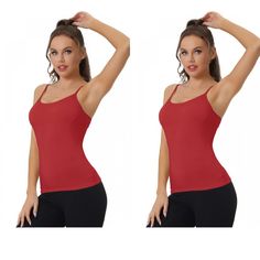 The women's camisole features soft fabric in various colors for the whole family. These soft modal/spandex camis, with built-in shelf bras, are great for layering or lounging around on a warm day. Item Features: 1) Spaghetti strap design, shoulder straps are adjustable, allowing you to adjust the length you like. 2) Flat seams move smoothly against your skin. 3) Soft & comfortable modal fabric, spandex with good retention could keep the shape after wearing many times. 4) Simple and basic colors Camisole With Bra Built Ins, Shelf Bras, Womens Camisoles, Modal Fabric, Cropped Cami, Strap Design, Padded Bras, Tank Top Cami, Cami Tanks